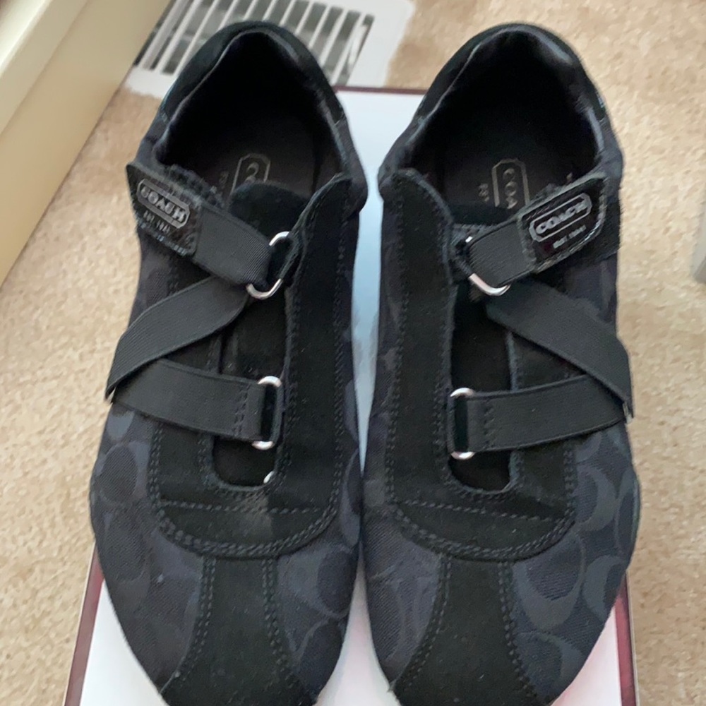 Coach black sneakers